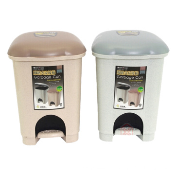 6L Plastic Pedal Dustbin pour la maison (YW0084)